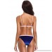 SHEKINI Women's Velvet Triangle Top Brazilian Two Piece Swimsuit Bathing Suits Blue B07BS9K5VK